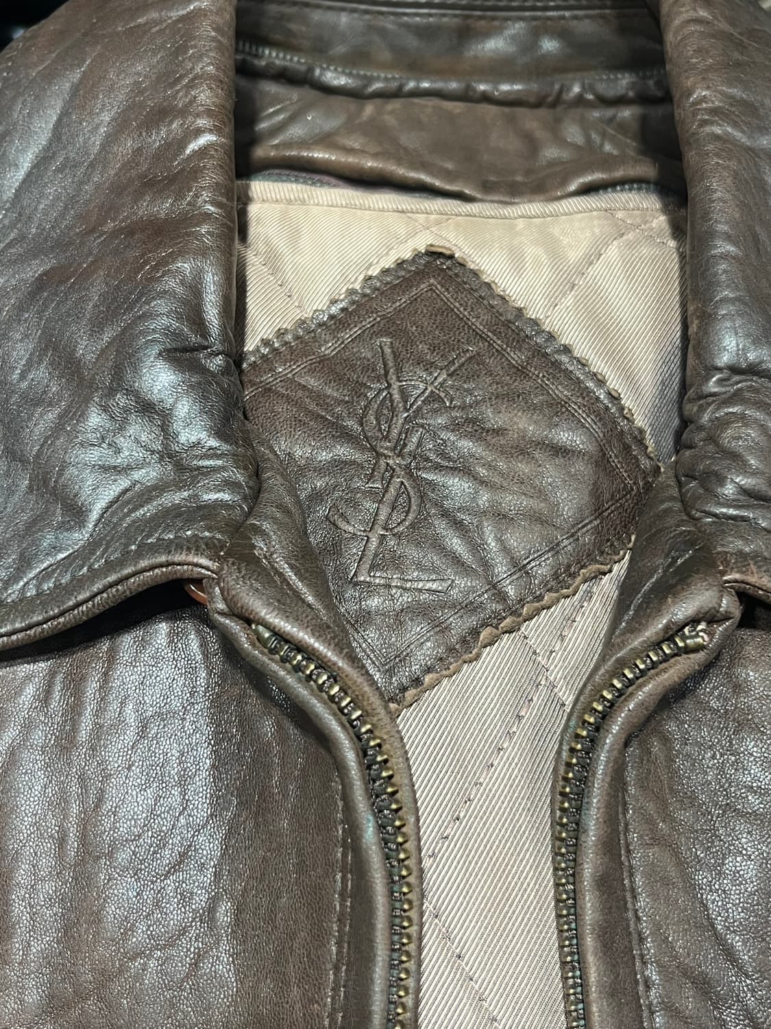 90's 입생로랑 양가죽 자켓 상품이미지10