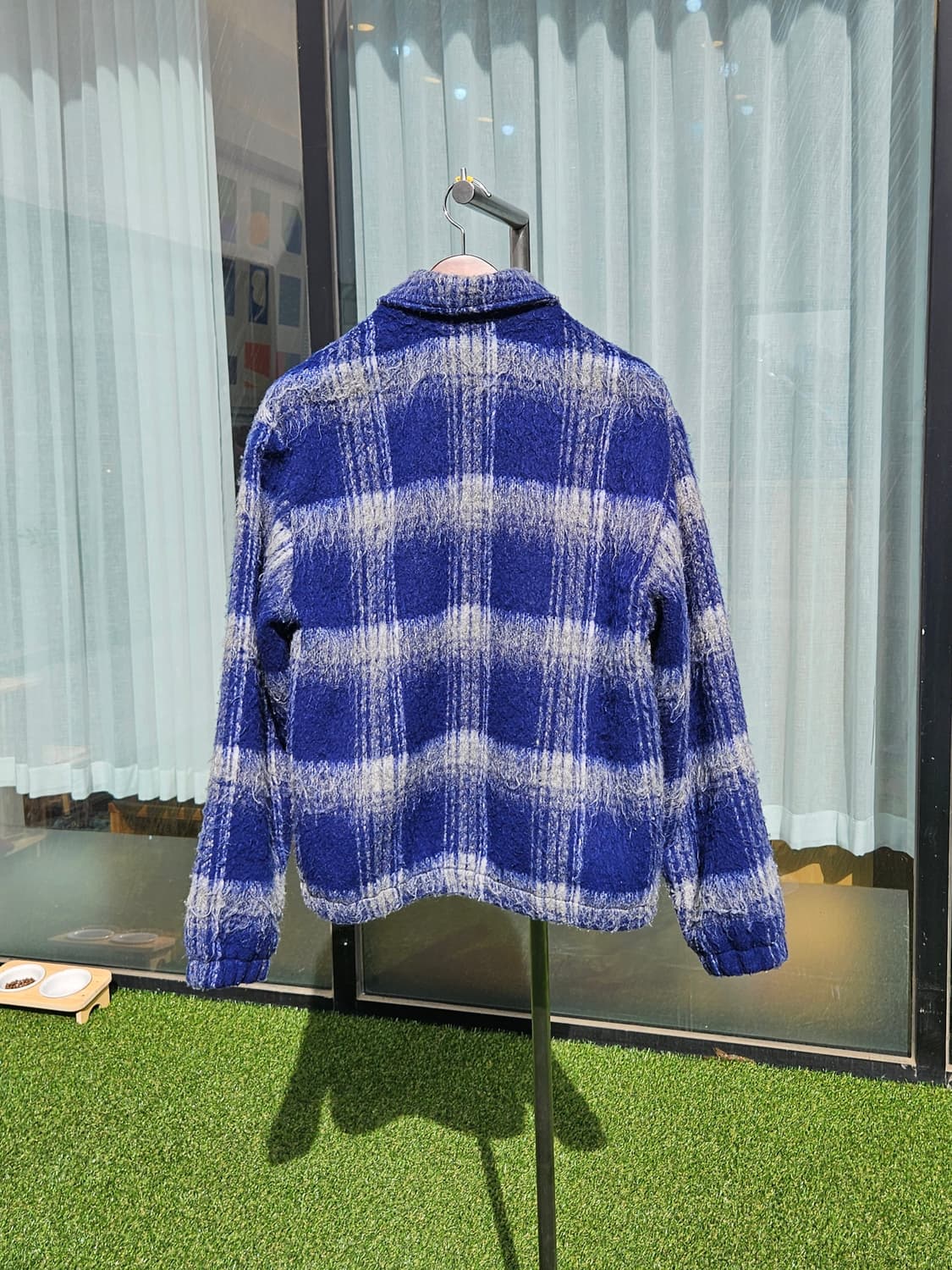 디스이즈네버댓 21FW 브러시드 체크 집업 자켓 상품이미지2