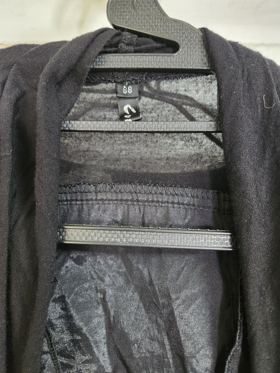 블랙 언발란스 롱 가디건 88(77~88) 상품이미지3