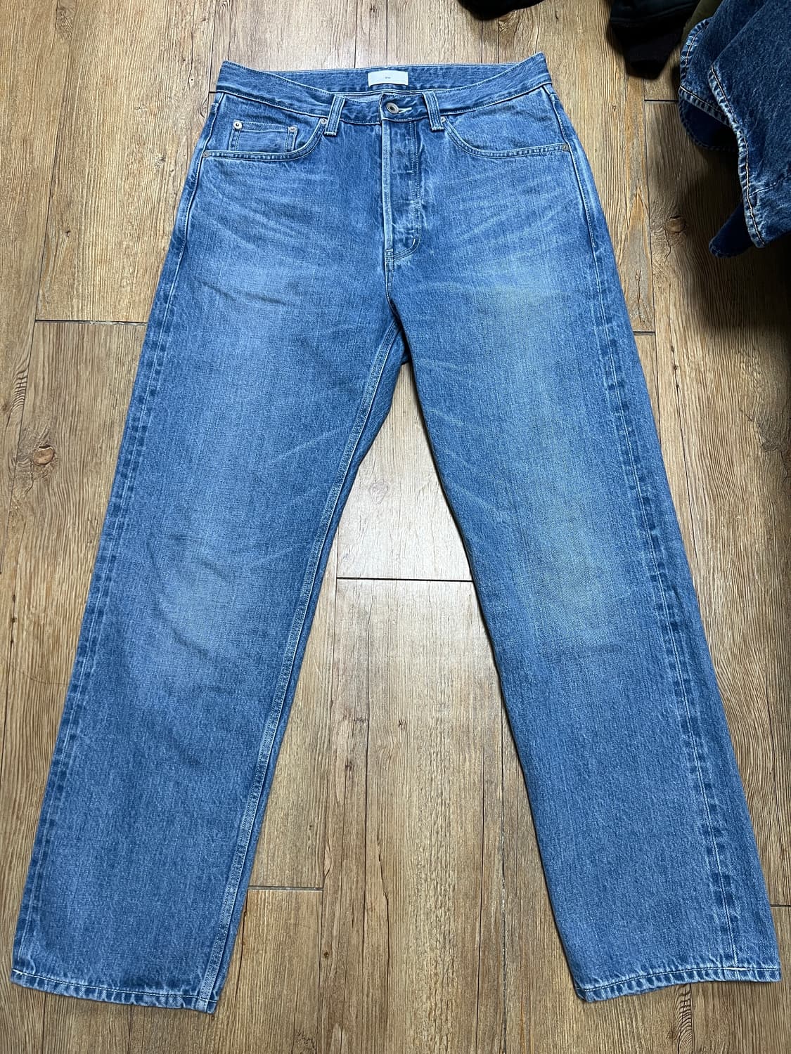 택포15) 스테디에브리웨어 SEW 셀비지 데님 팬츠 미디엄 블루 2 상품이미지1