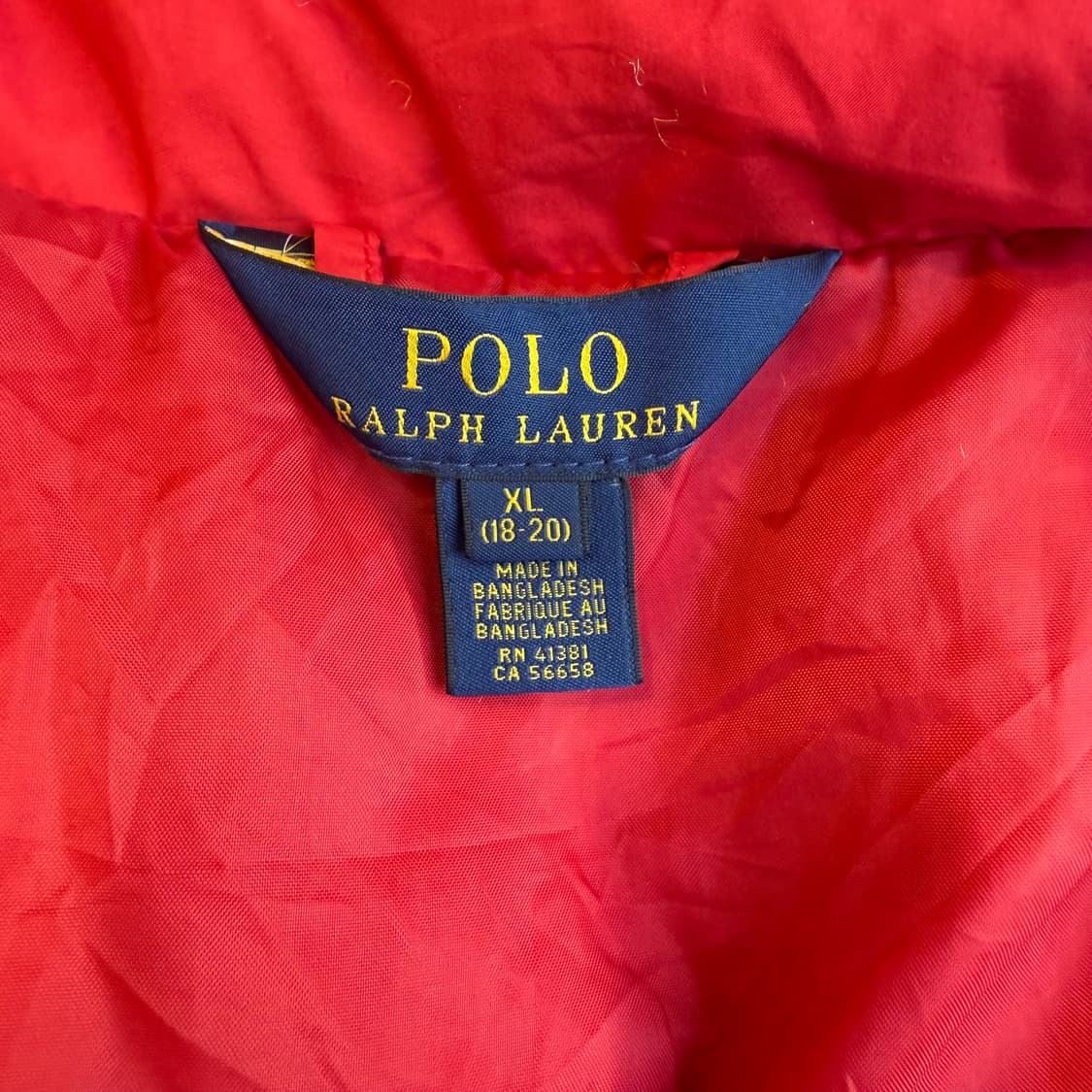 폴로 랄프로렌 푸퍼패딩 레드 상품이미지5