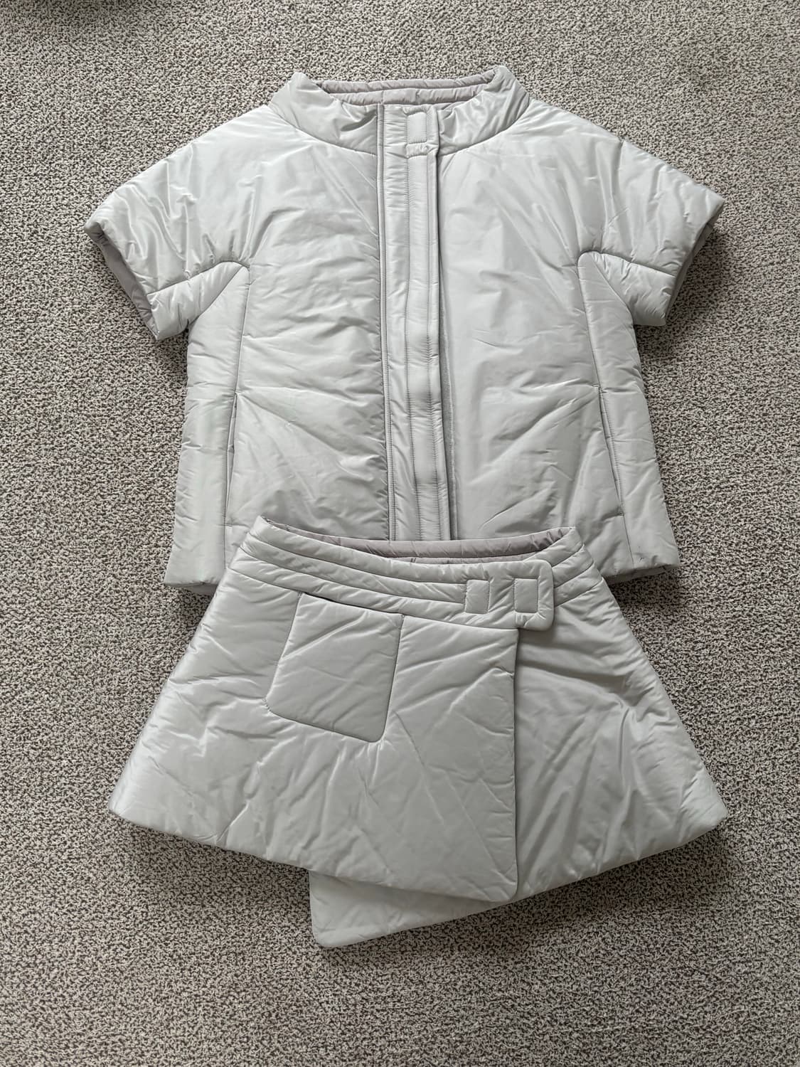 샵페어리 패딩 자켓, 스커트 세트 상품이미지1