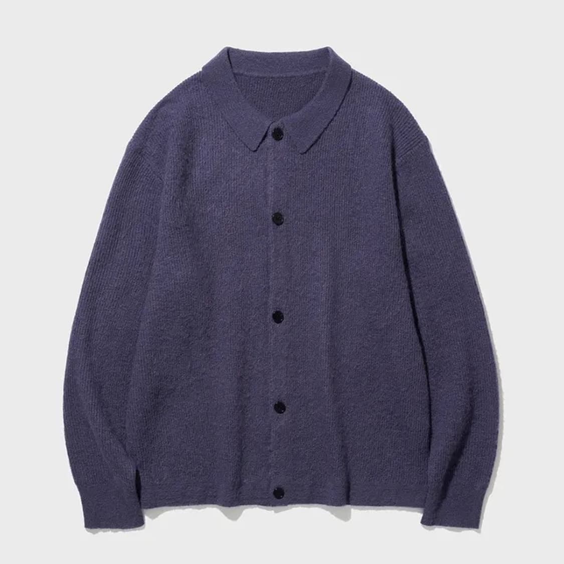 셔터 모헤어 플레인 가디건 퍼플 m 사이즈 상품이미지1