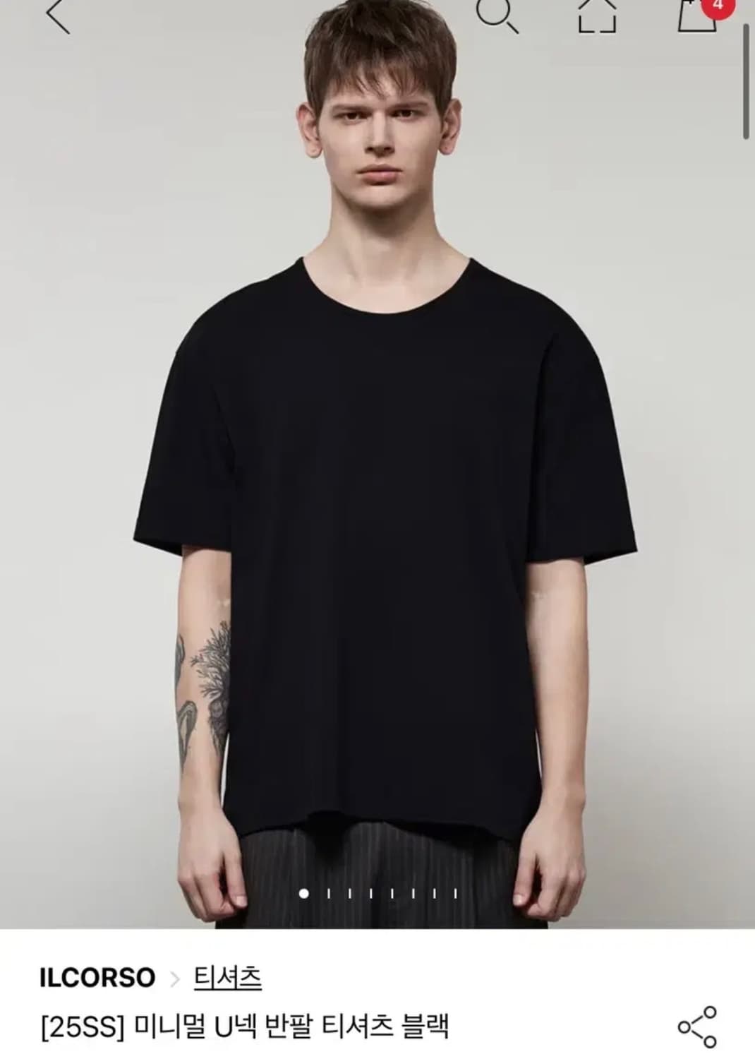 일꼬르소 유넥 반팔 상품이미지1