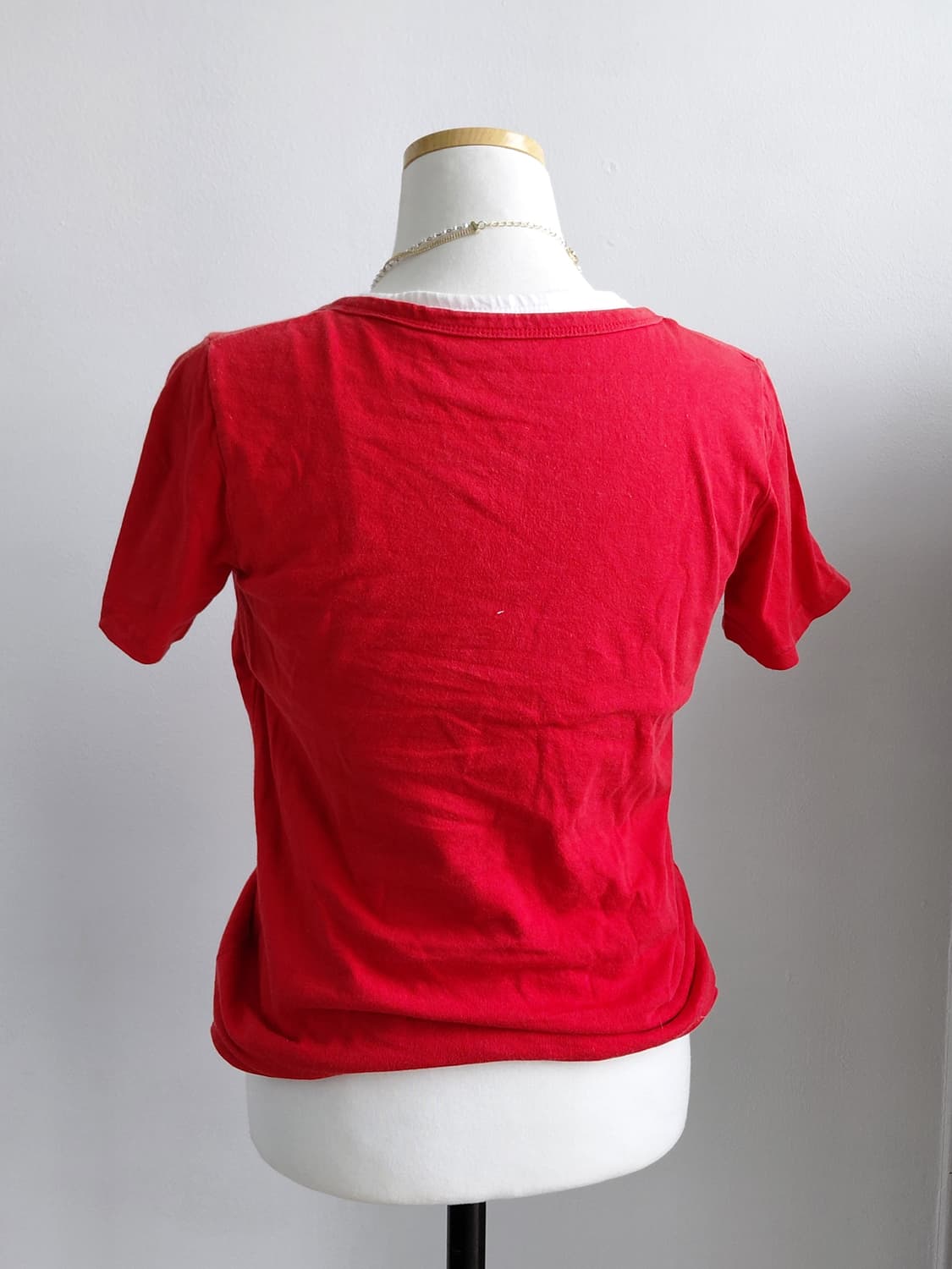 [y2k] 레드 프린팅 반팔 티셔츠 55 상품이미지2