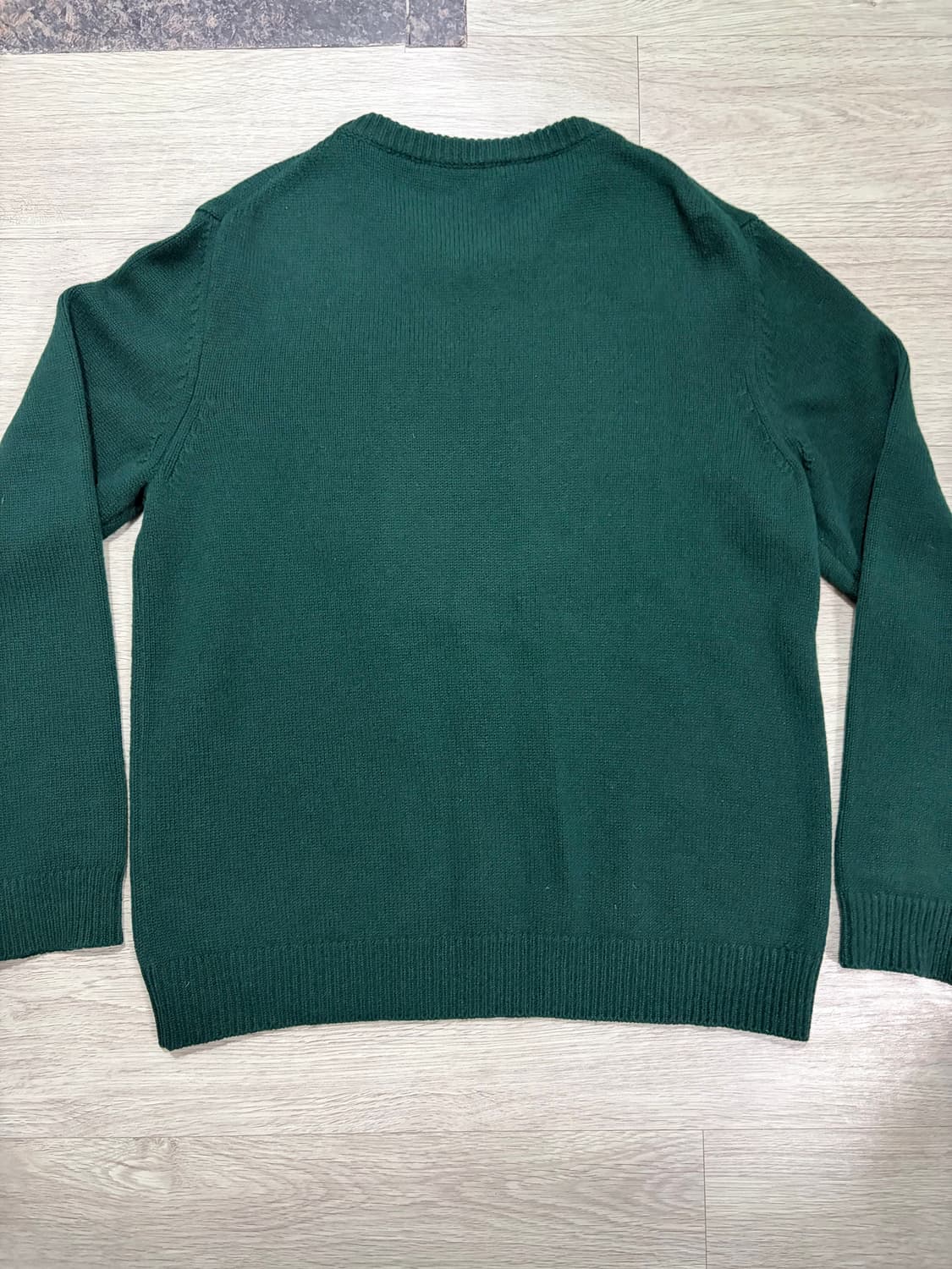 메종키츠네 빅 폭스 헤드 풀오버 니트 다크 그린 L 상품이미지4