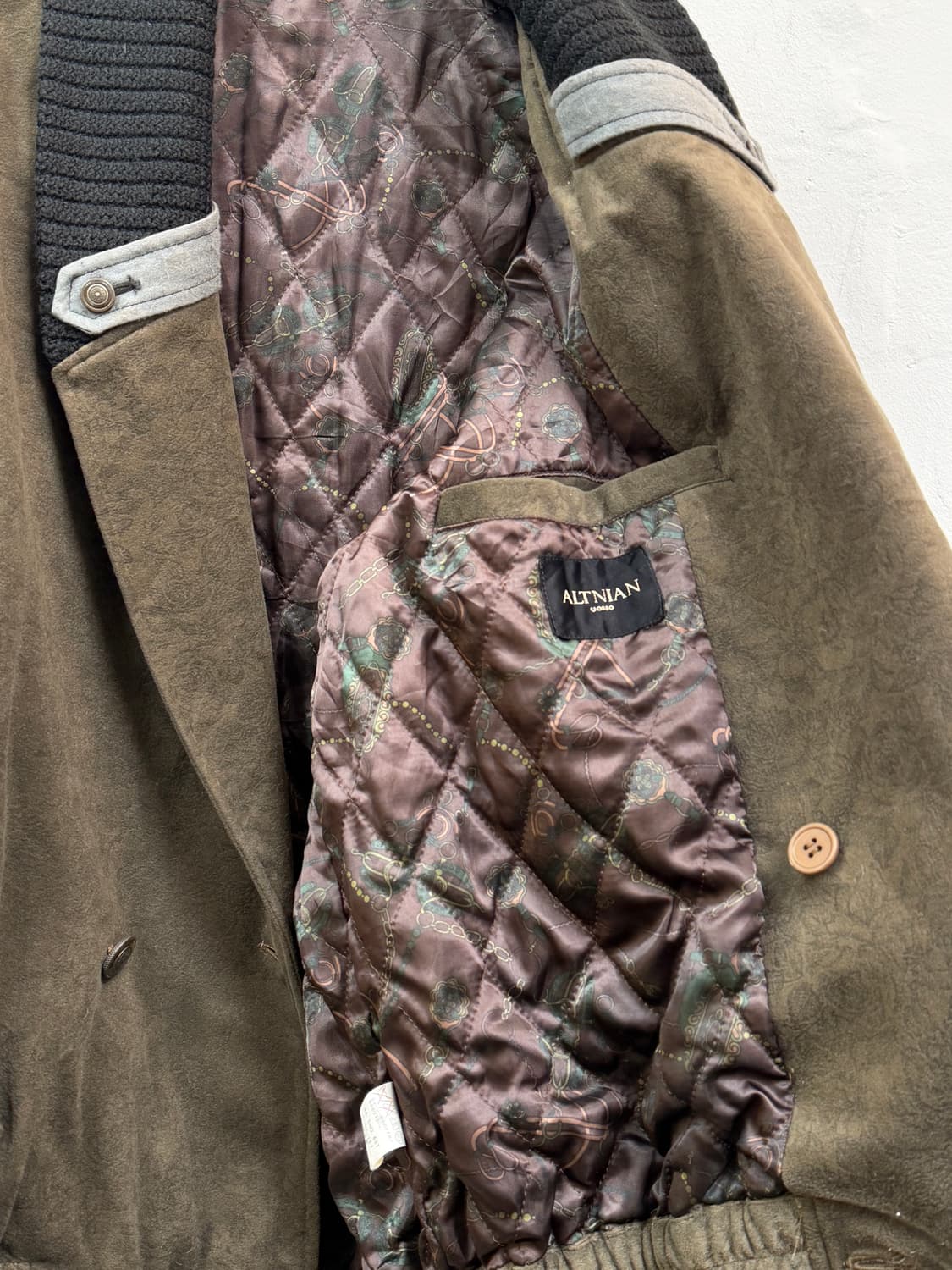 Altnian uomo 빈티지 비건스웨이드 봄버자켓 M 상품이미지4