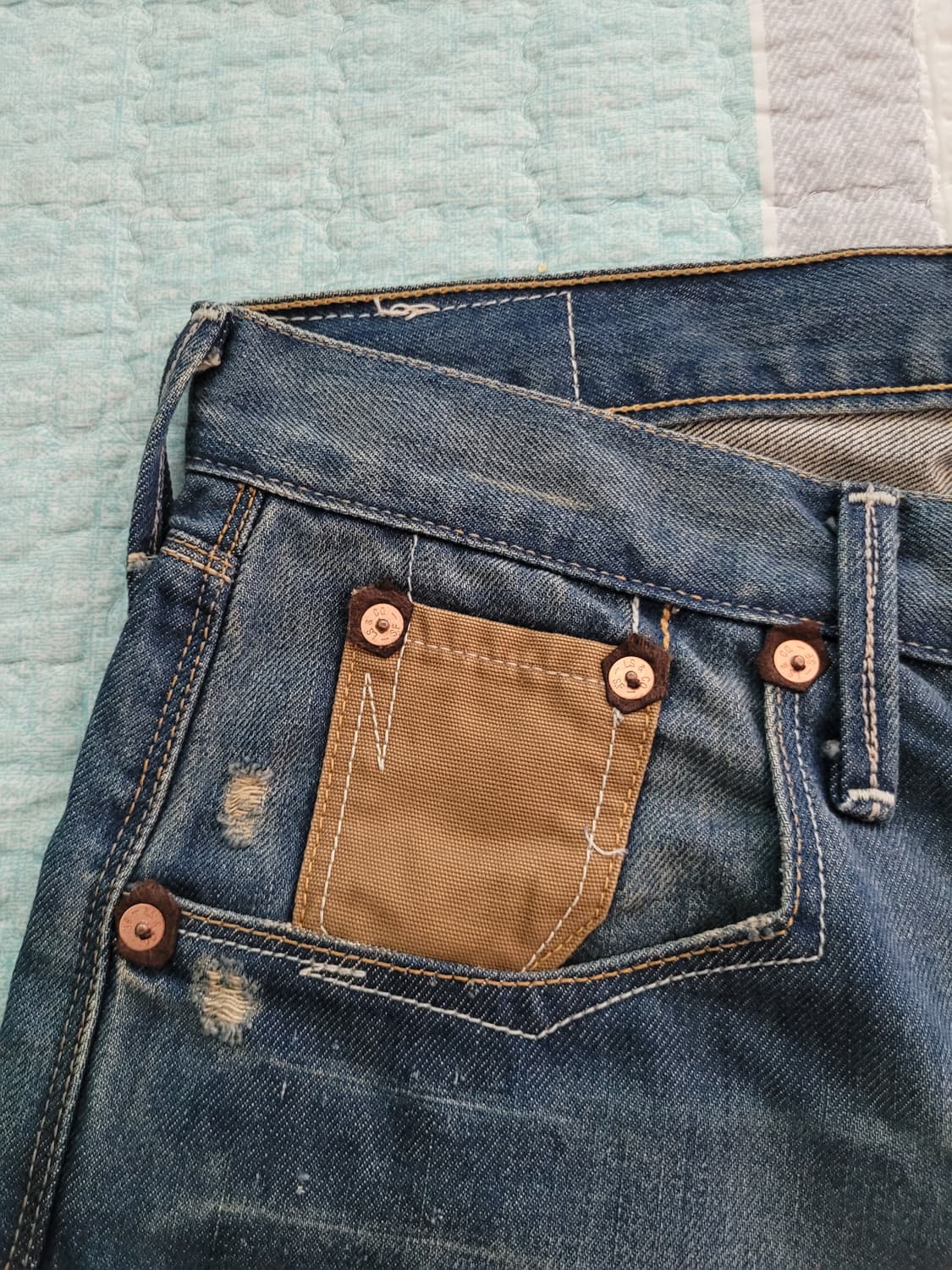 리바이스 XF 523 바이커 빈티지디테일 스트레이트 워싱진 30사이즈 상품이미지4