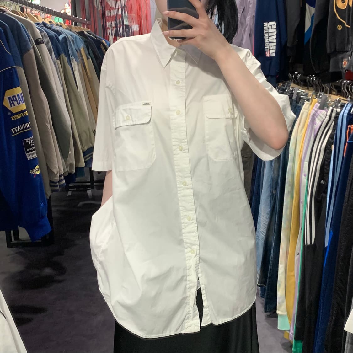 [IM] 폴로 랄프로렌 반팔 투포켓 셔츠 화이트 상품이미지1