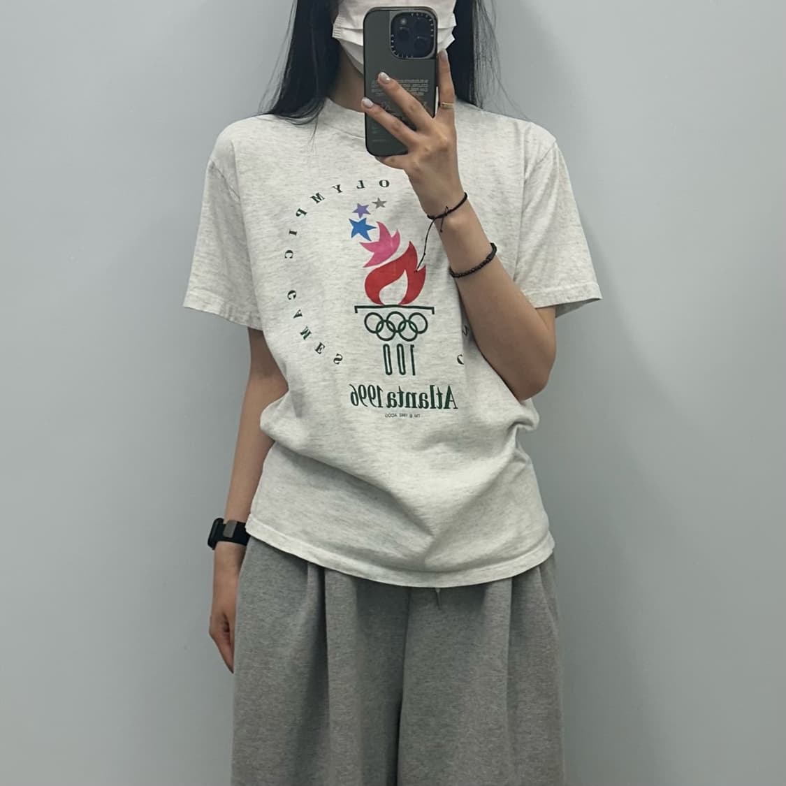 Vintage 90s 빈티지 아틀란타 올림픽 그레이 반팔 티셔츠  상품이미지1