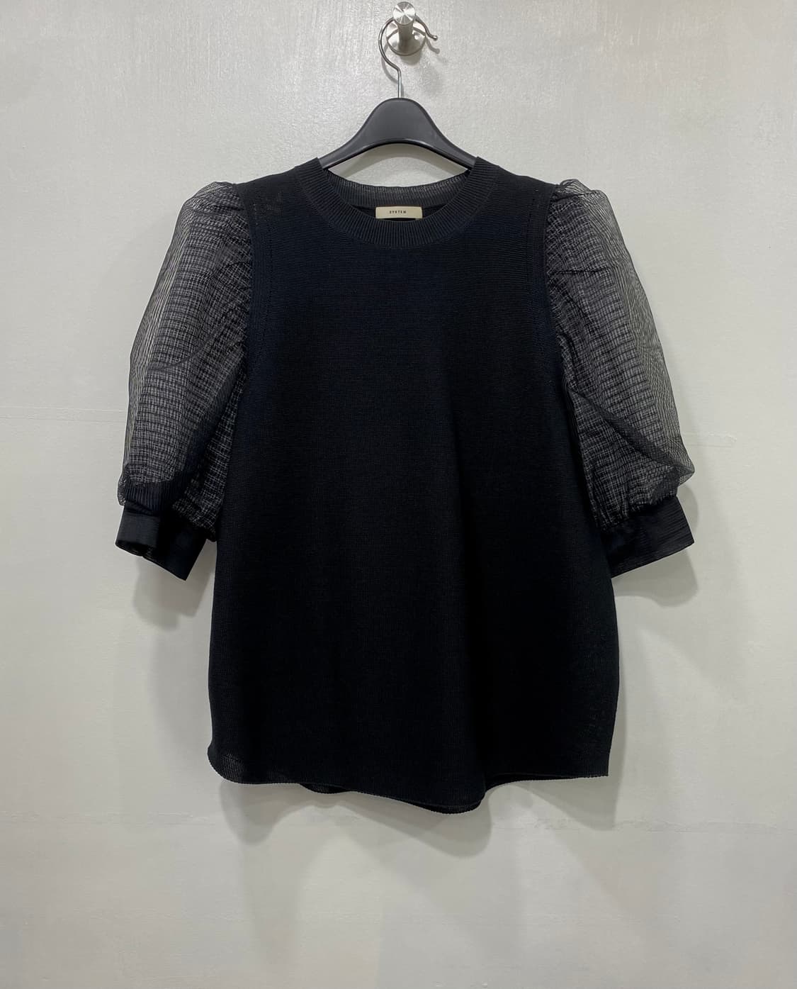 시스템 린넨 벌룬 반팔 티셔츠 F 상품이미지1