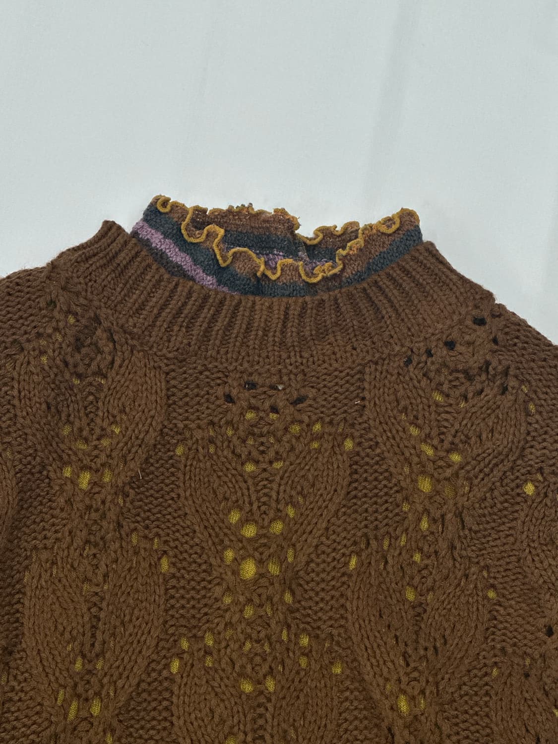 🍂하구미의 에스닉 히피 코디세트🍂 레이어드 니트조끼 태슬 미디스커트 상품이미지3