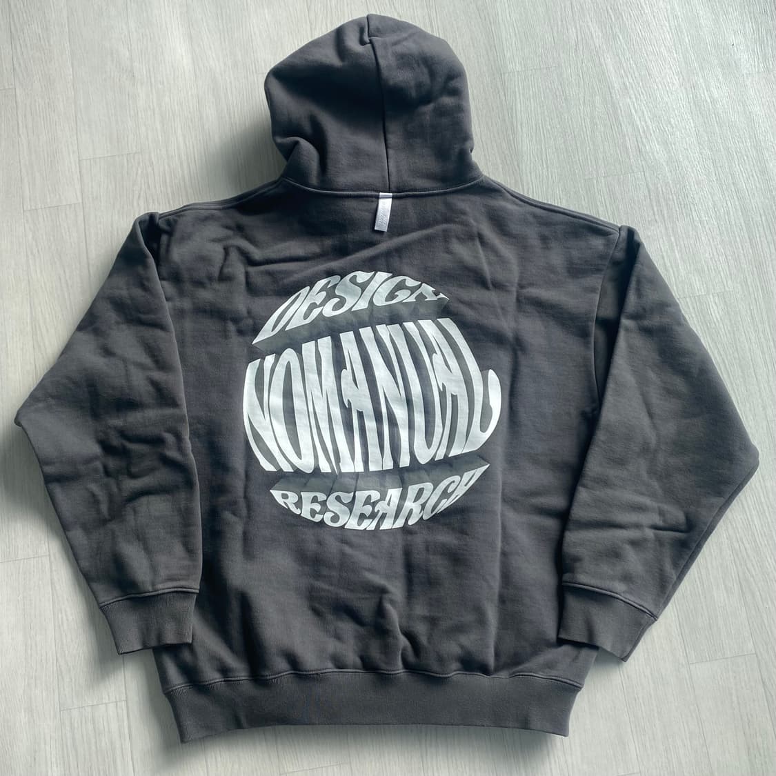 노매뉴얼 후드 티 차콜 L 상품이미지2