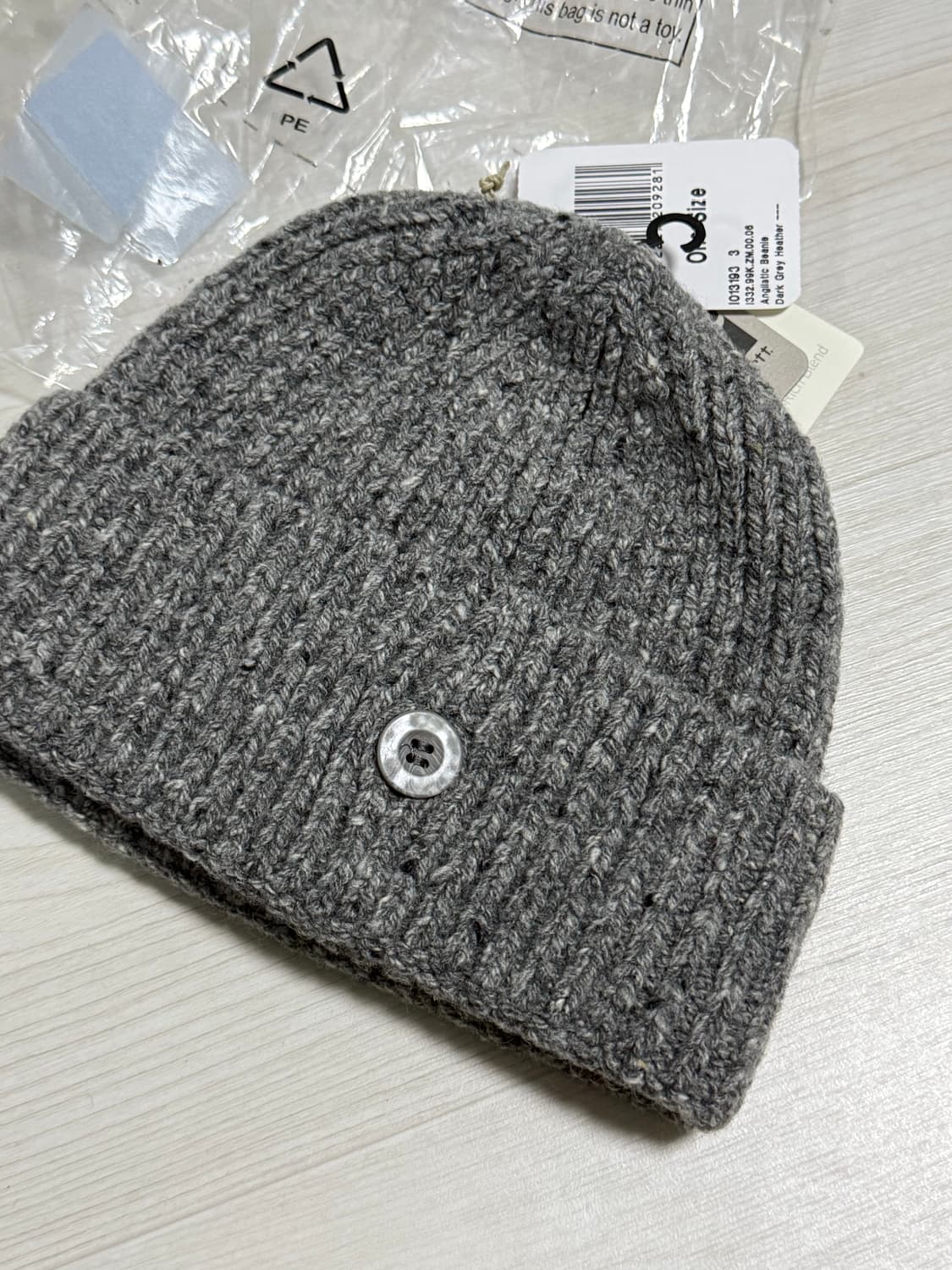 칼하트wip 앵글리스틱 비니 다크그레이헤더 상품이미지4