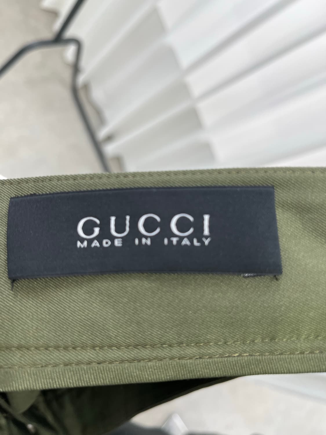 구찌 남성 실크 슬랙스 44 카키 상품이미지9