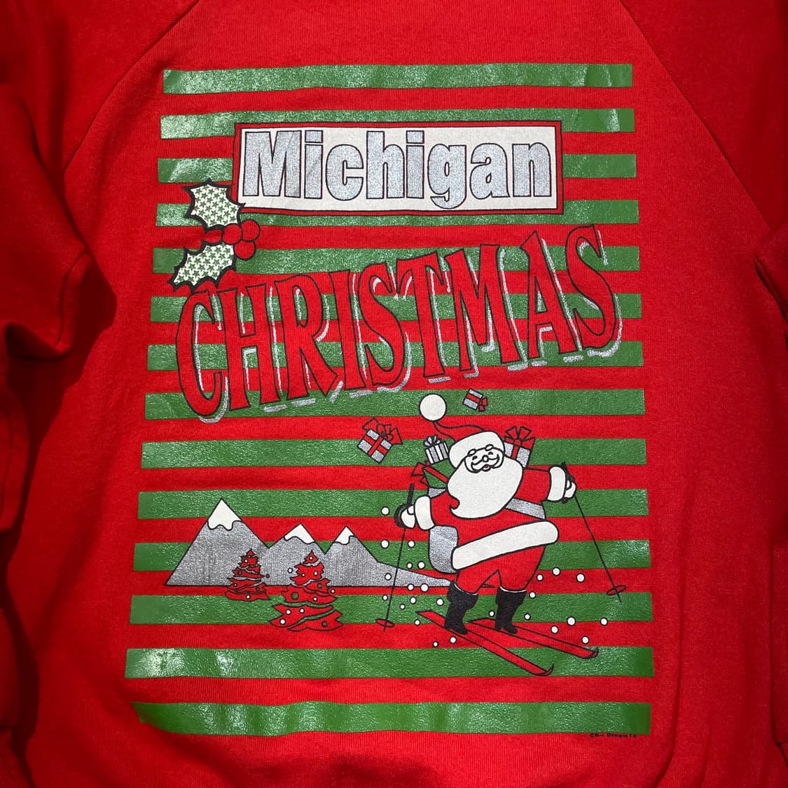 (L) USA Jerzees 저지스 크리스마스 프린팅 스웻셔츠 맨투맨 상품이미지2