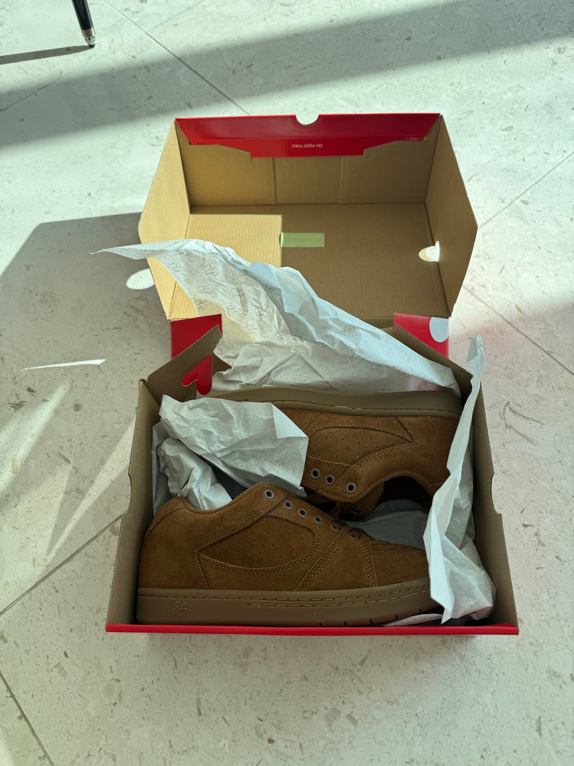 Es accel 이에스 악셀 보드화 스니커즈 새상품 브라운 235 상품이미지1