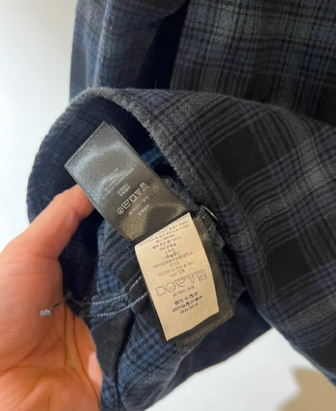 더블알엘 RRL 블루 체크 셔츠 L 상품이미지6