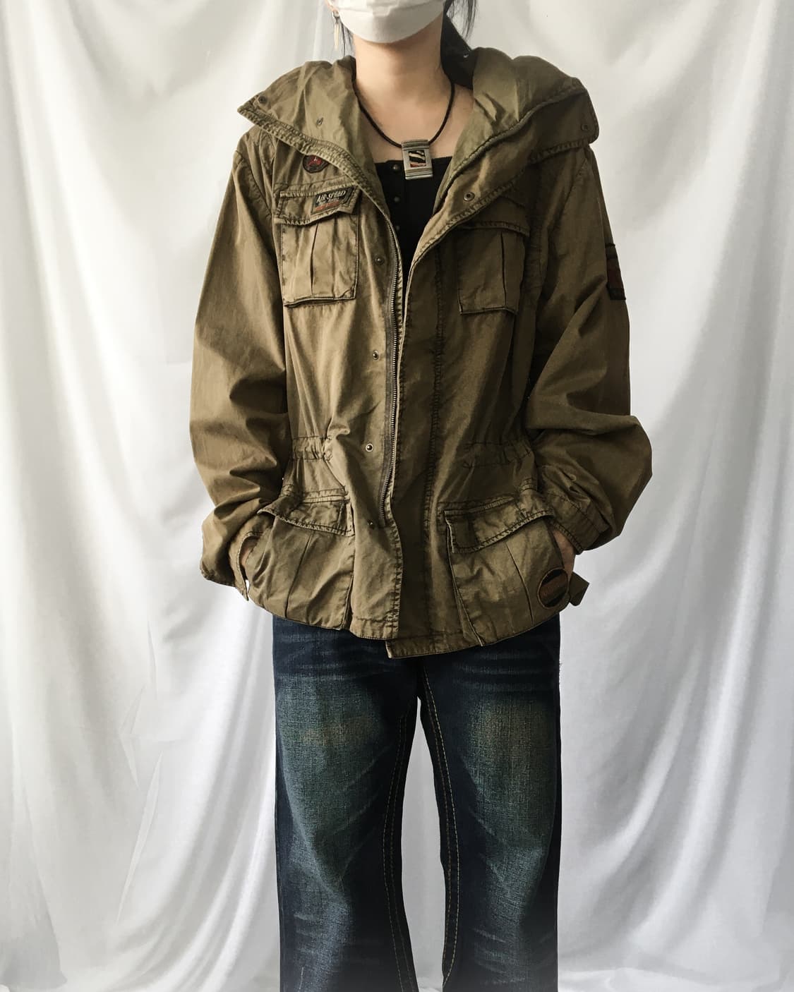 High neck filed jacket 상품이미지7