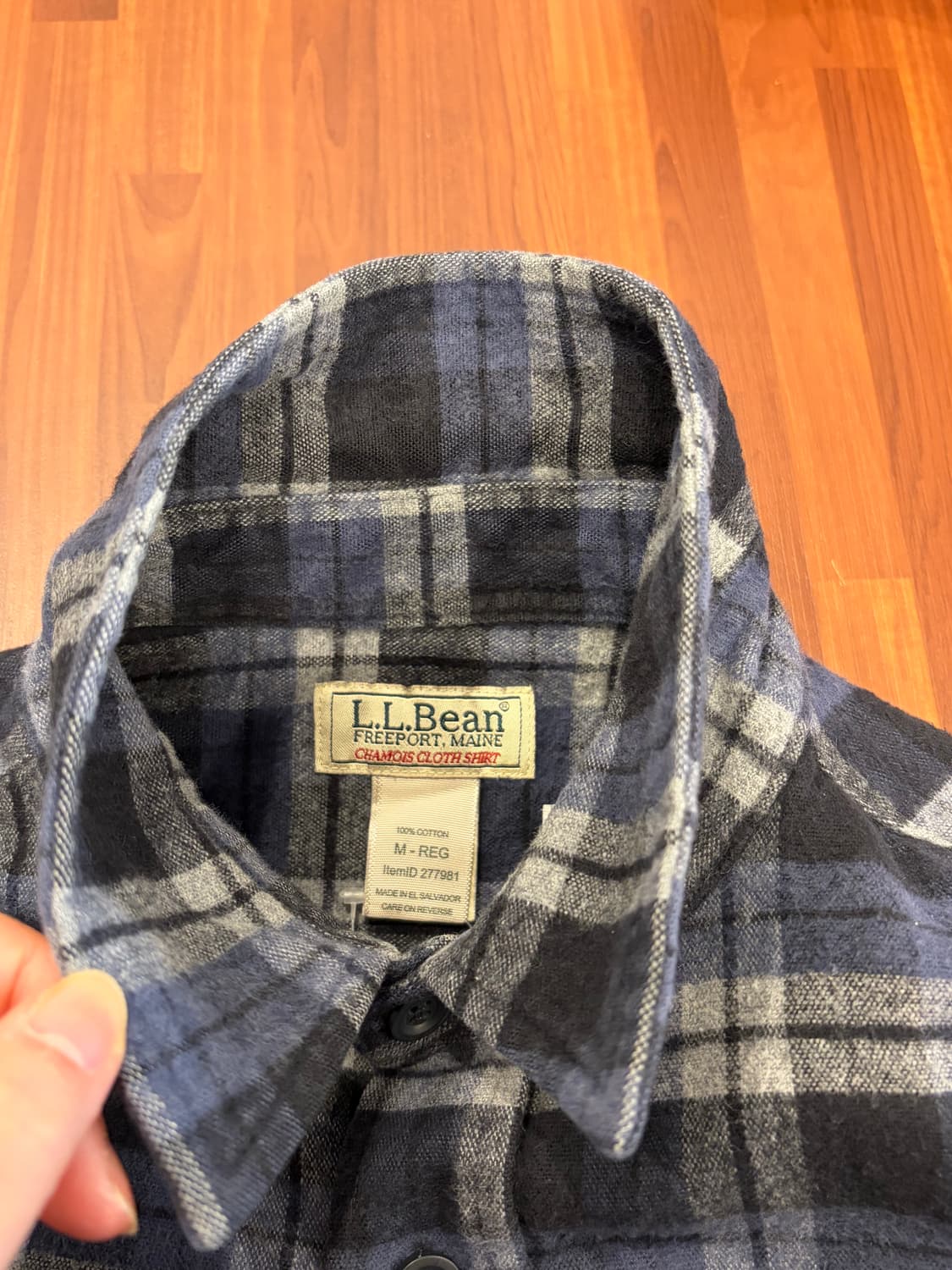 00s L.L.Bean 엘엘빈 헤비코튼 샤모아 플란넬 체크 셔츠 상품이미지9