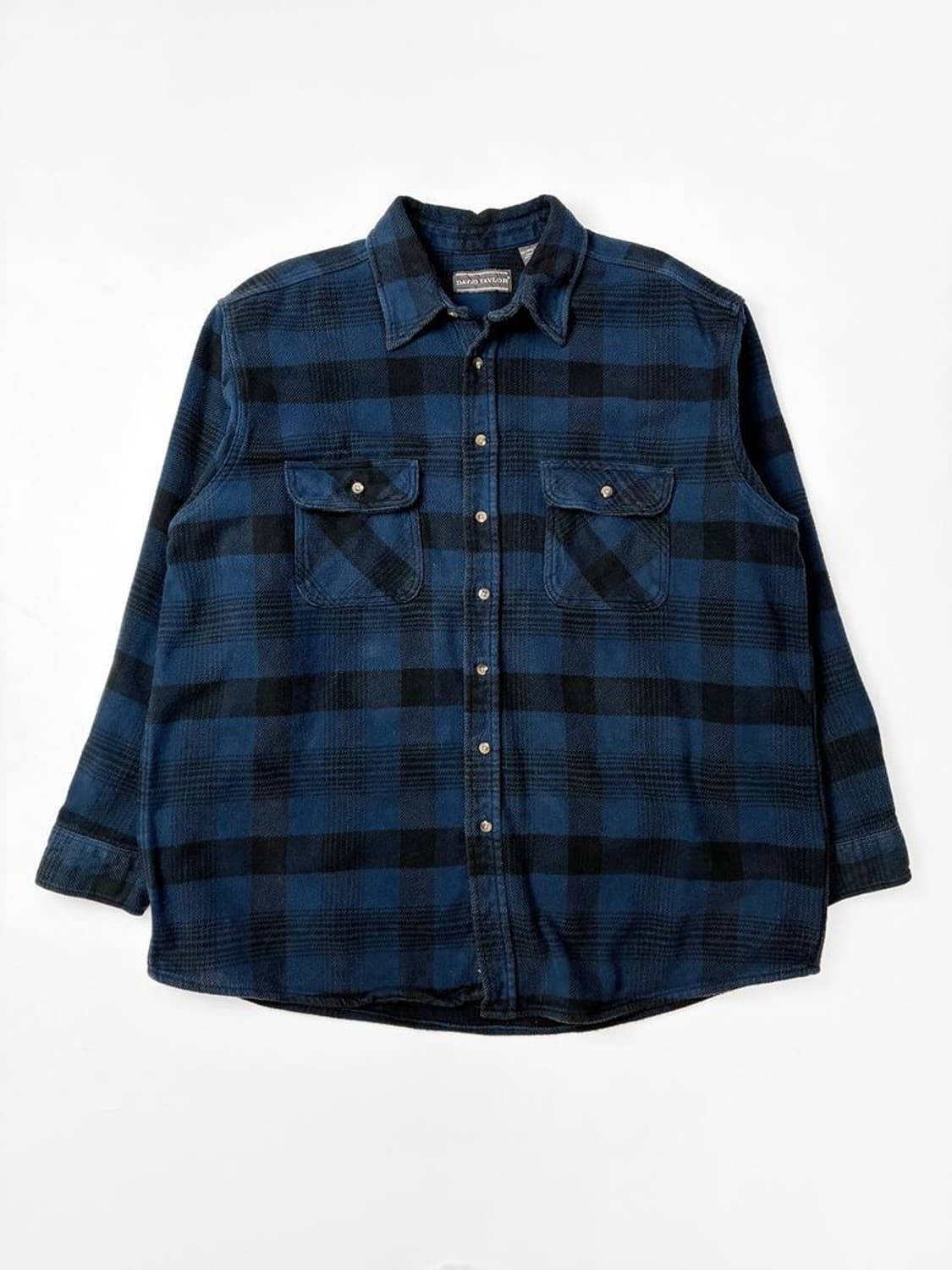 David Taylor 00s USA 플란넬 포켓 셔츠 PN5242 상품이미지1