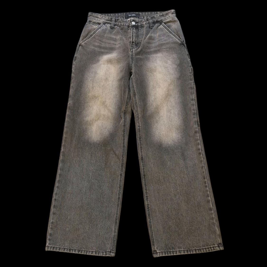 32인치 워싱그레이 새미와이드핏 카팬터 데님팬츠  상품이미지1