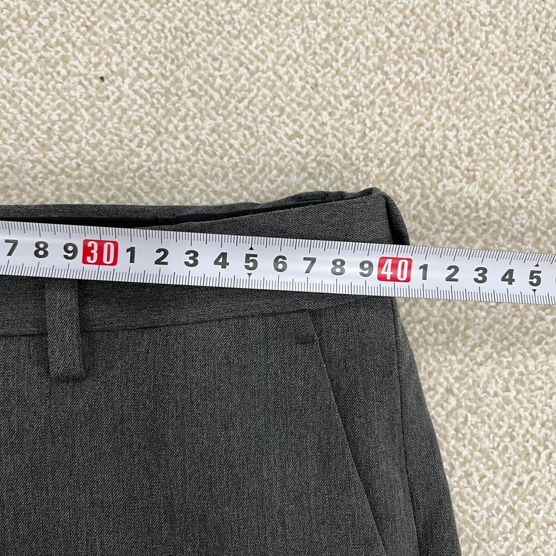 [31] 무신사스탠다드 밴딩 슬랙스 정장 바지 0119M1 상품이미지6