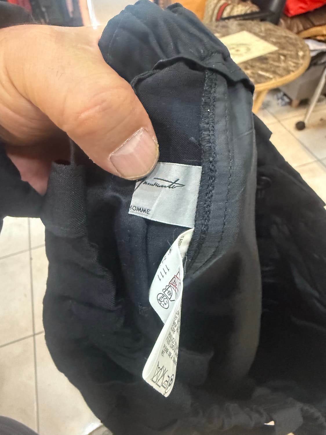 3/33-34 정품 요지야마모토 울 바지 팝니다 상품이미지3