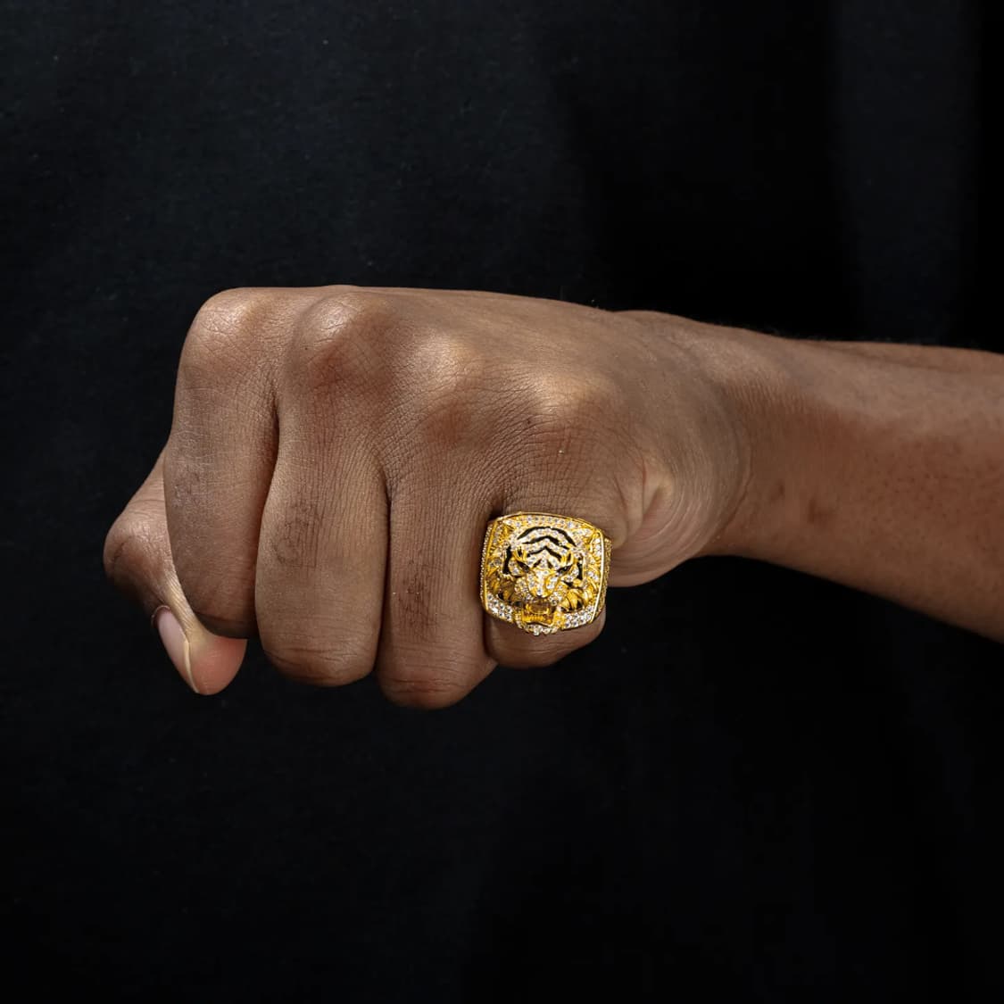 Oceaonra 남성용 3D 타이거 모이사나이트 반지 925 실버 상품이미지6