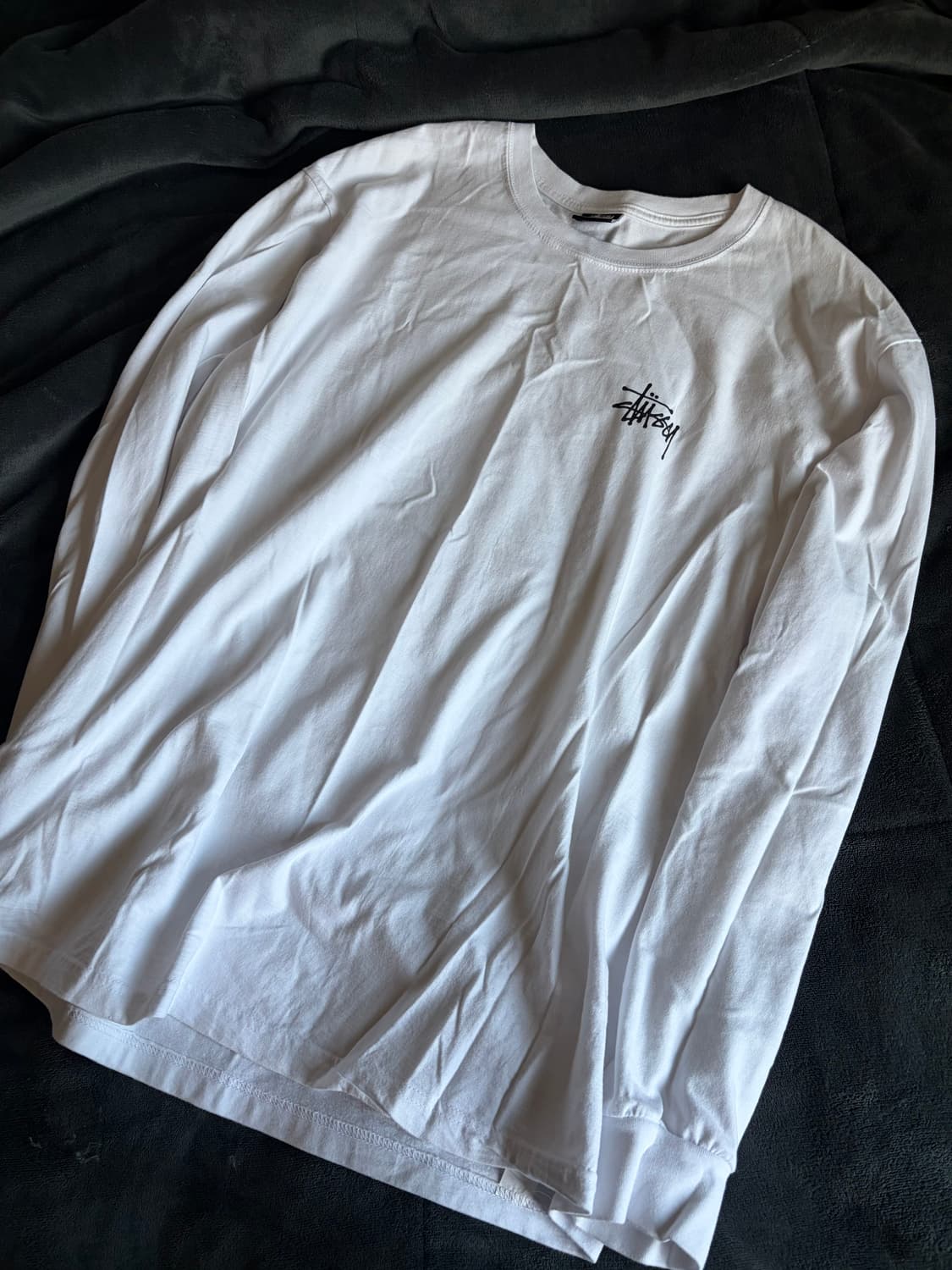 스투시 화이트 롱슬리브 상품이미지1