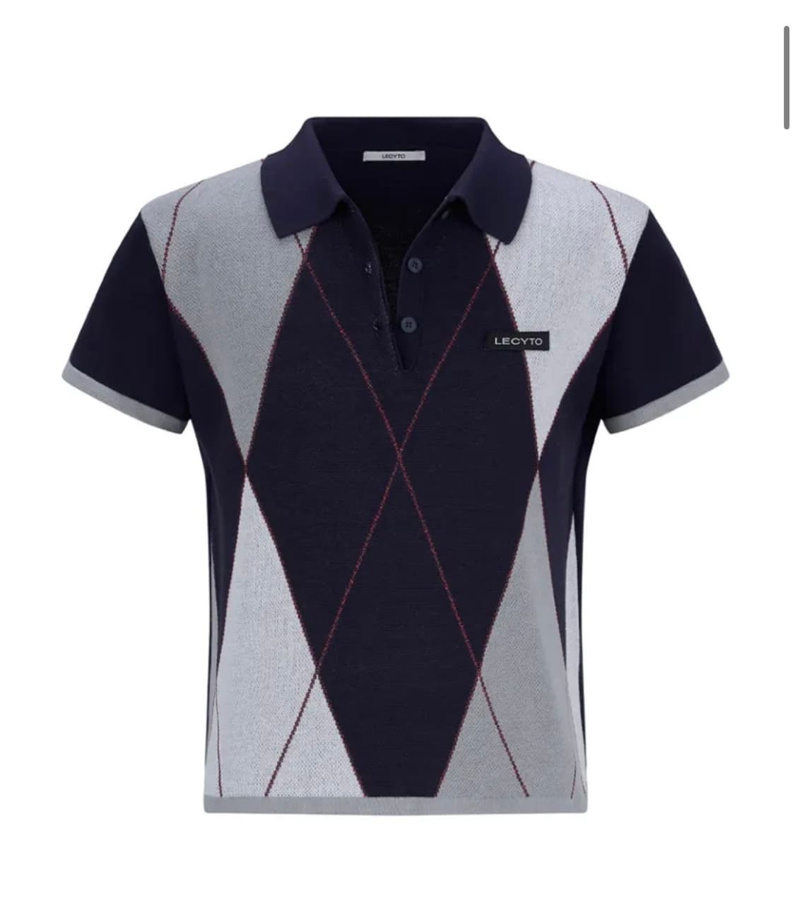 Argyle Metal PK_[Navy] 상품이미지1