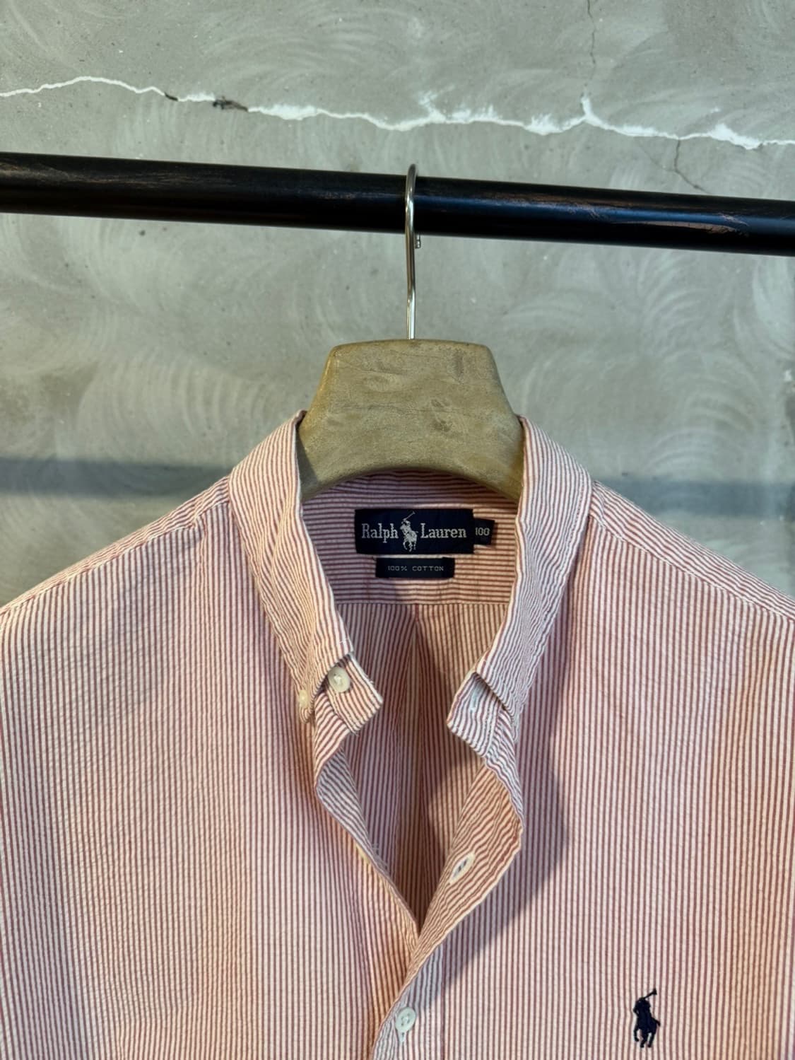 폴로 랄프로렌 시어서커 셔츠 100 상품이미지6