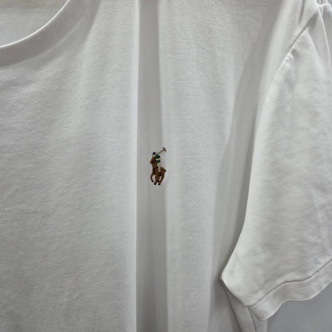 폴로랄프로렌 자수 로고 반팔티 화이트 L  상품이미지2