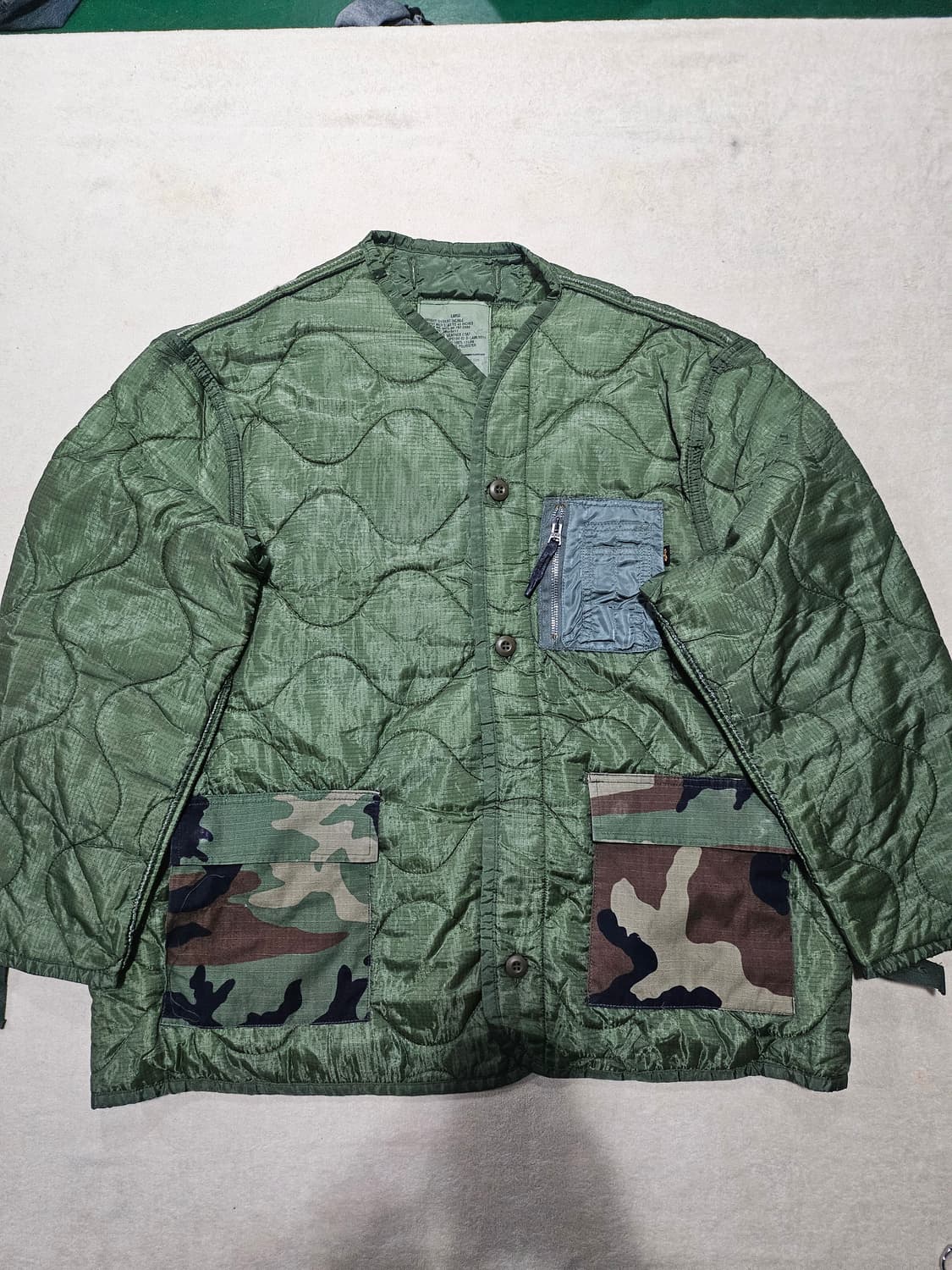 미군오리지날 m65 내피 커스텀 XL 상품이미지1