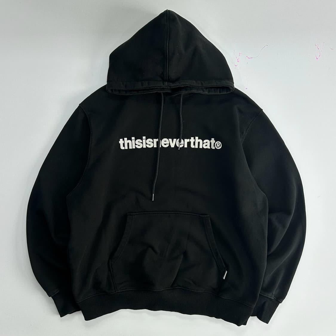 Thisisneverthat 디스이즈네버뎃 블랙 후드티 상품이미지3