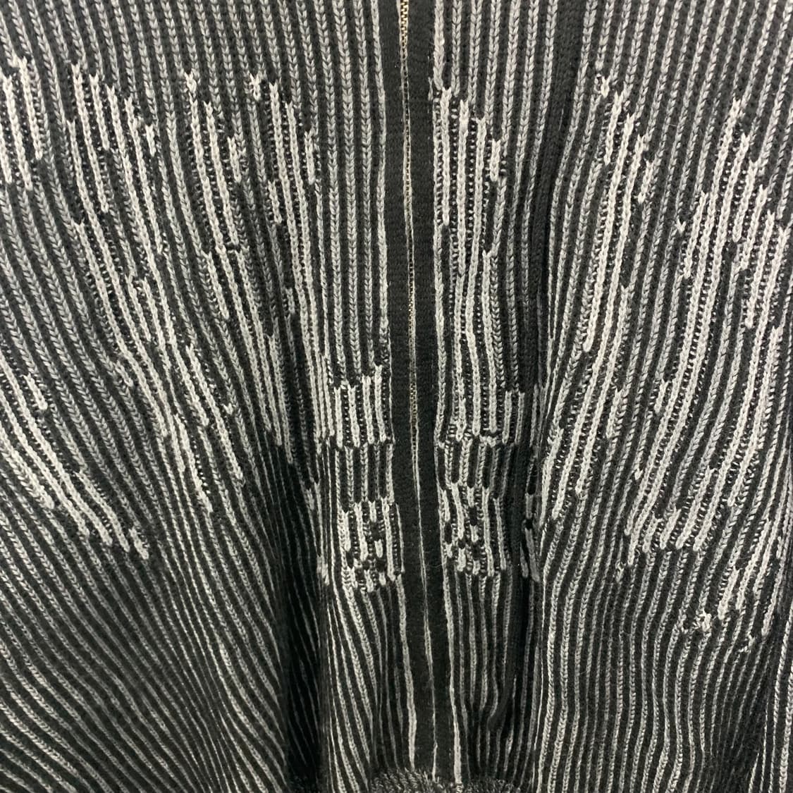 트릴리온 블랙 골지 니트 후드집업 상품이미지4