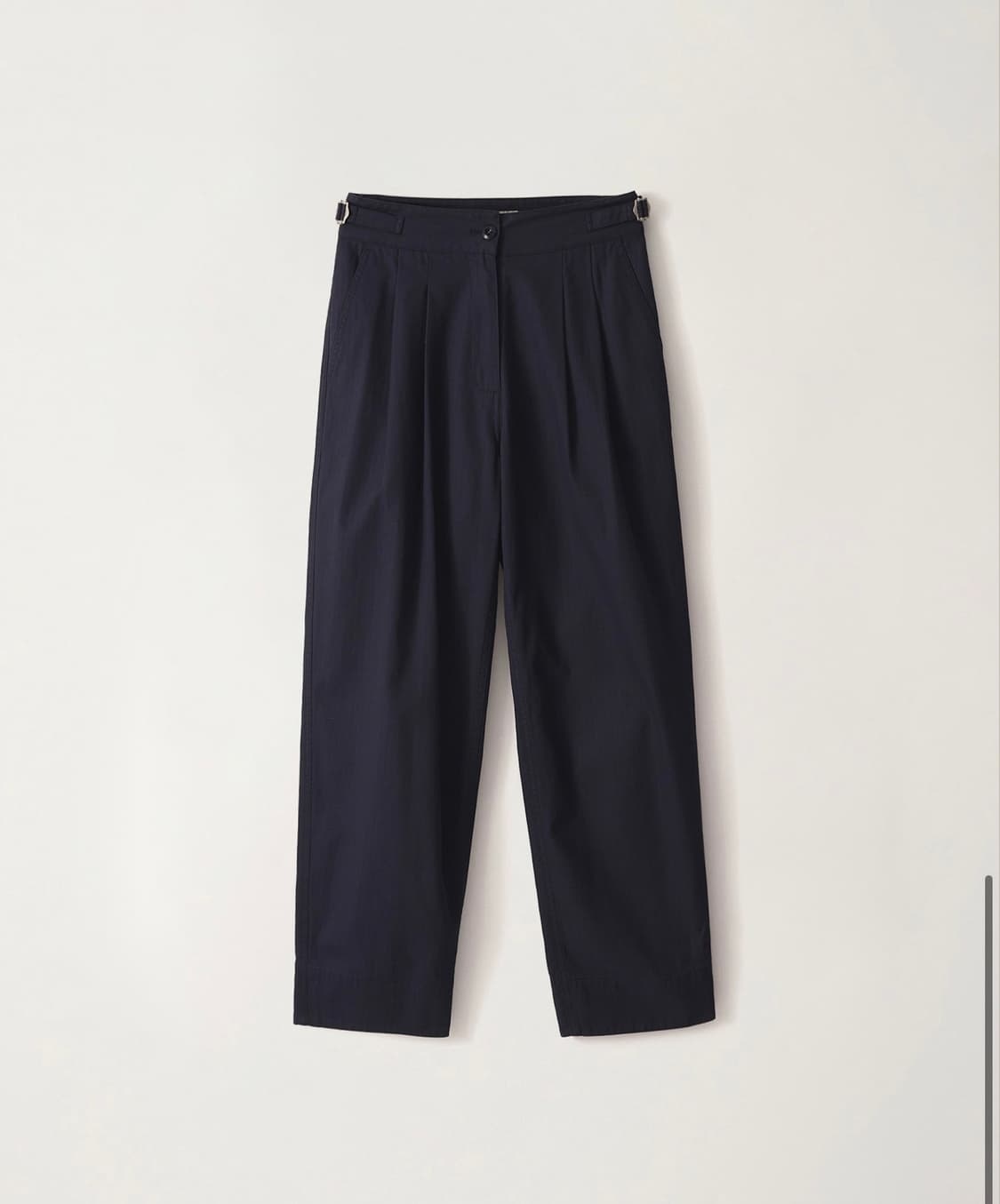 낫띵리튼 Herringbone pleated trouser 팬츠 네이비 상품이미지1