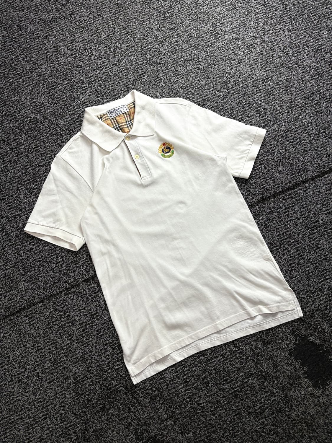 버버리 크레스트 자수로고 피케이 반팔티 3125 상품이미지1