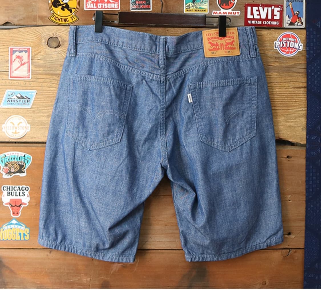 levis 리바이스 511 샴브레이 반마지 데님  33-34 상품이미지1