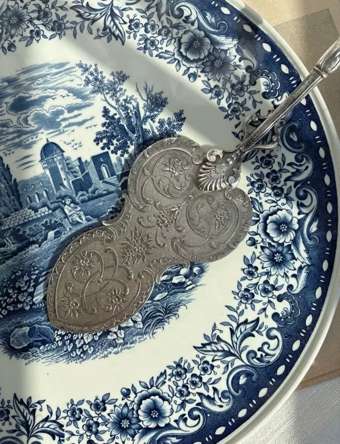 앤틱 실버플레이트 쉘 케이크 서버 상품이미지2