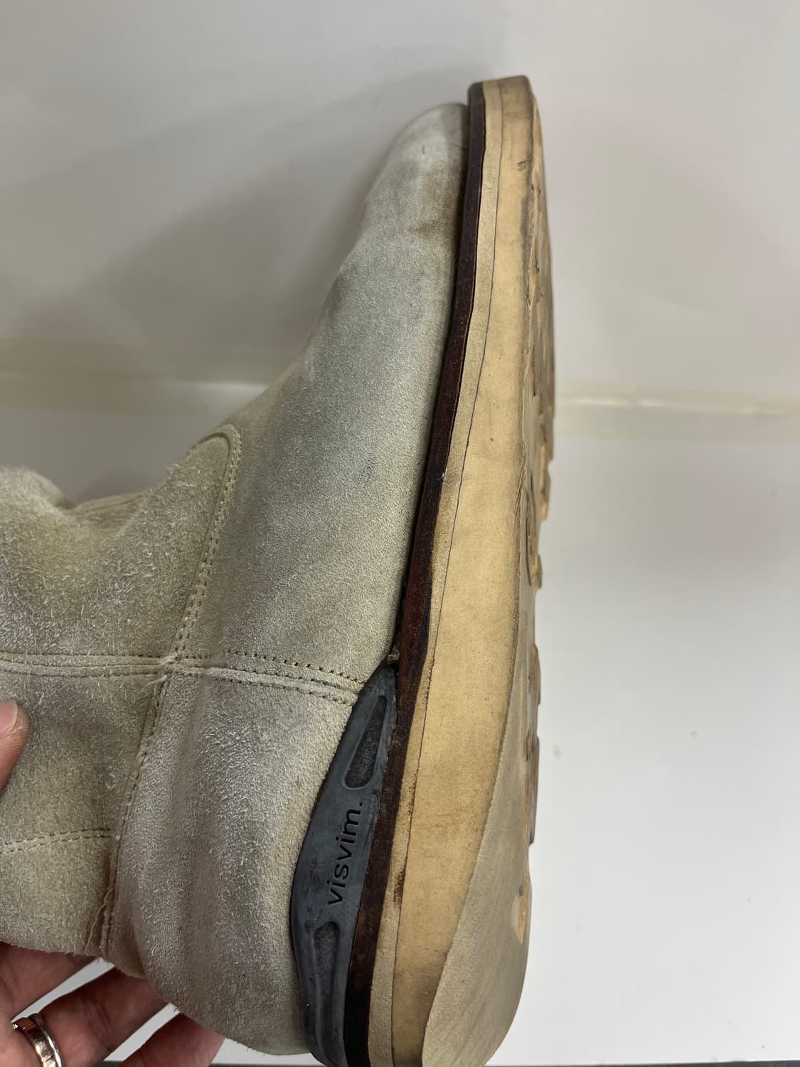 visvim 올드비즈빔 그레이 스웨이드 와바나키 부츠 9.5 상품이미지9