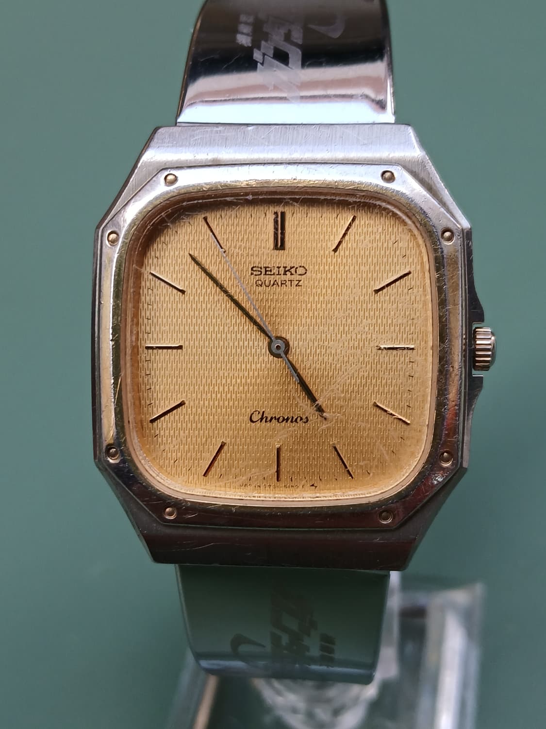 80,s빈티지 세이코 크로노스 옥타곤 쿼츠시계 상품이미지2