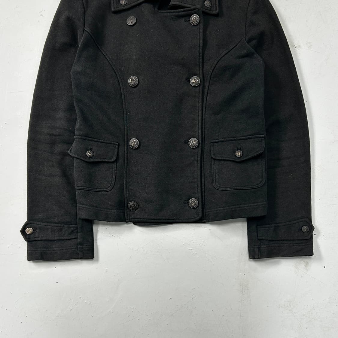 폴로 진스 더블 크롭 피코트  상품이미지3