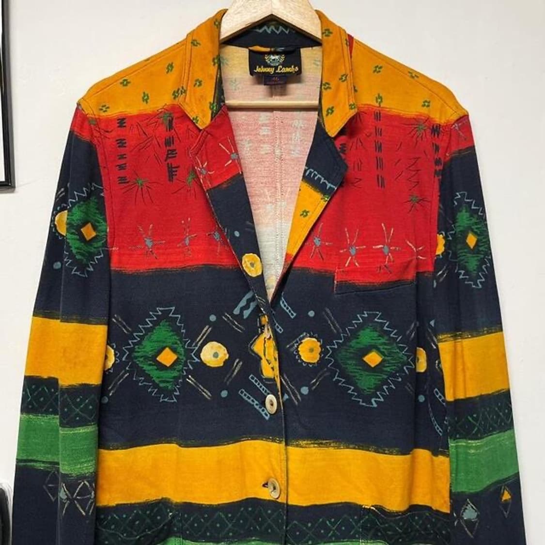 90s 조니 램스 린넨 히피 자켓 (M) 상품이미지2