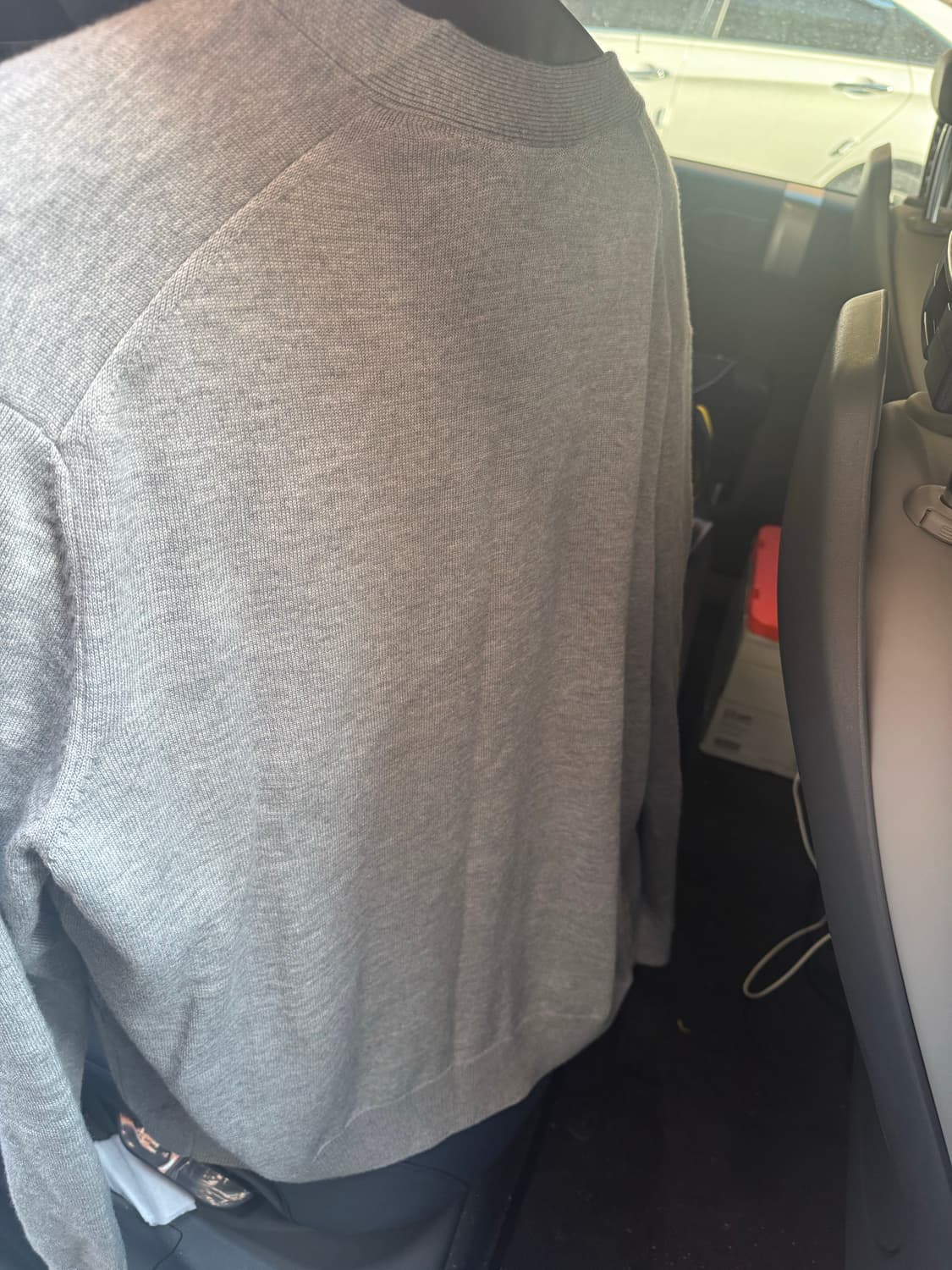 메종 키츠네 트라이컬러 폭스 패치 클래식 가디건 그레이 멜란지 XL 상품이미지4