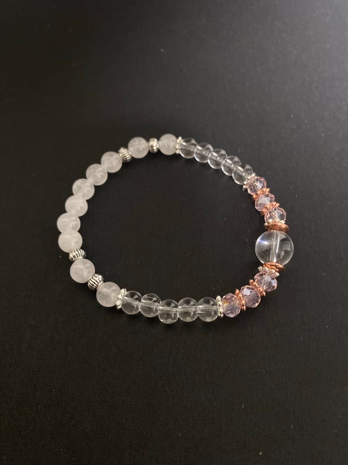 백수정 크리스탈 원석 팔찌 상품이미지1