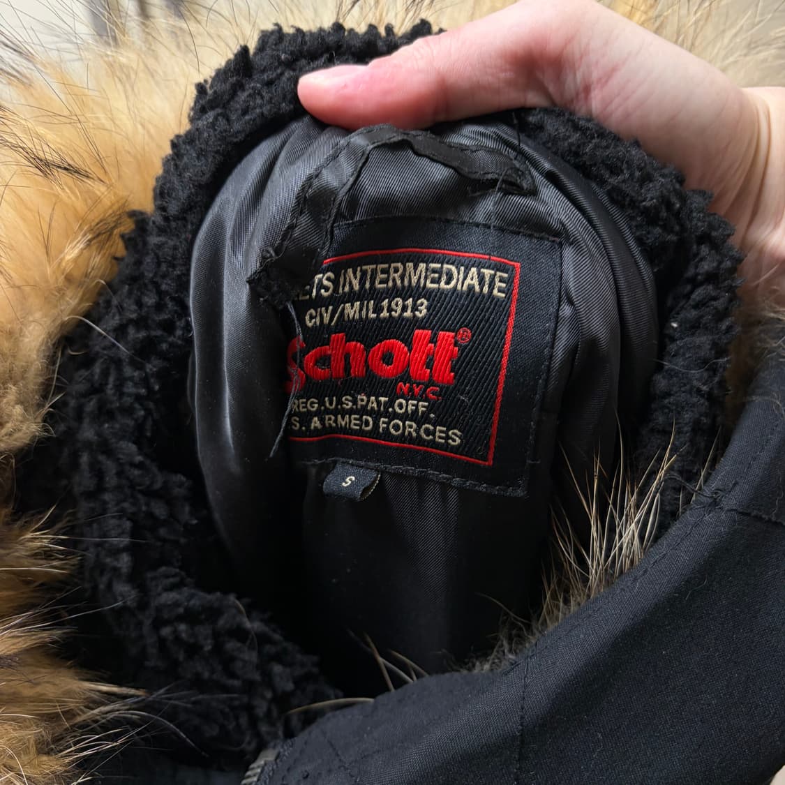 쇼트 USA 밀리터리 후드 N3B 야상 패딩 점퍼 S/90 상품이미지8