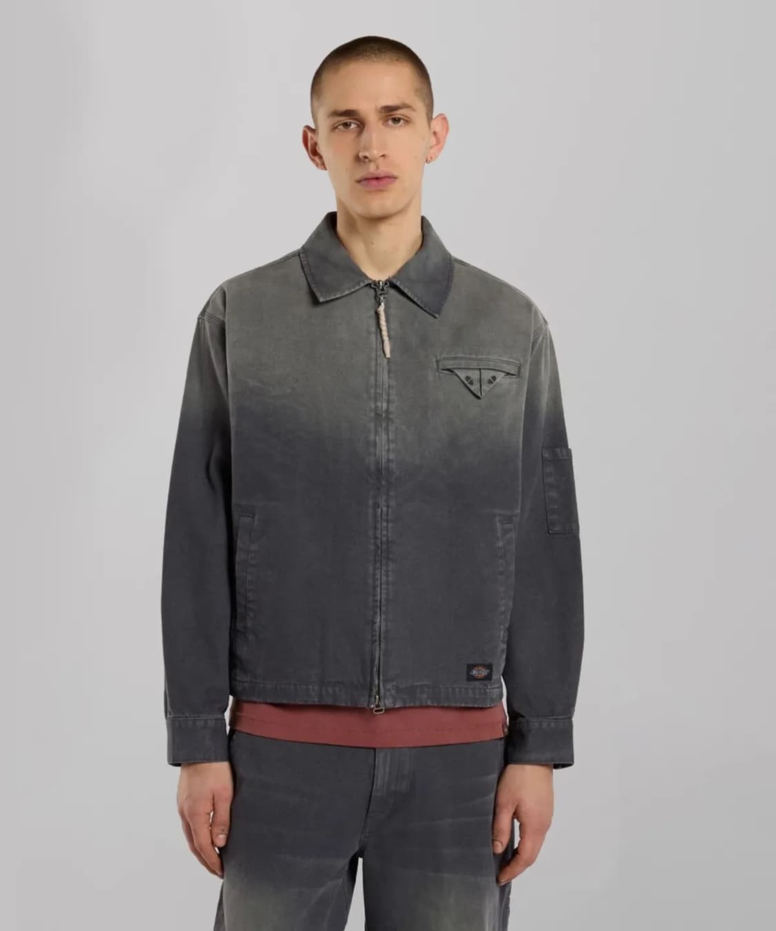 디키즈 워시드 스네이크 아이젠하워 재킷 Black 상품이미지2