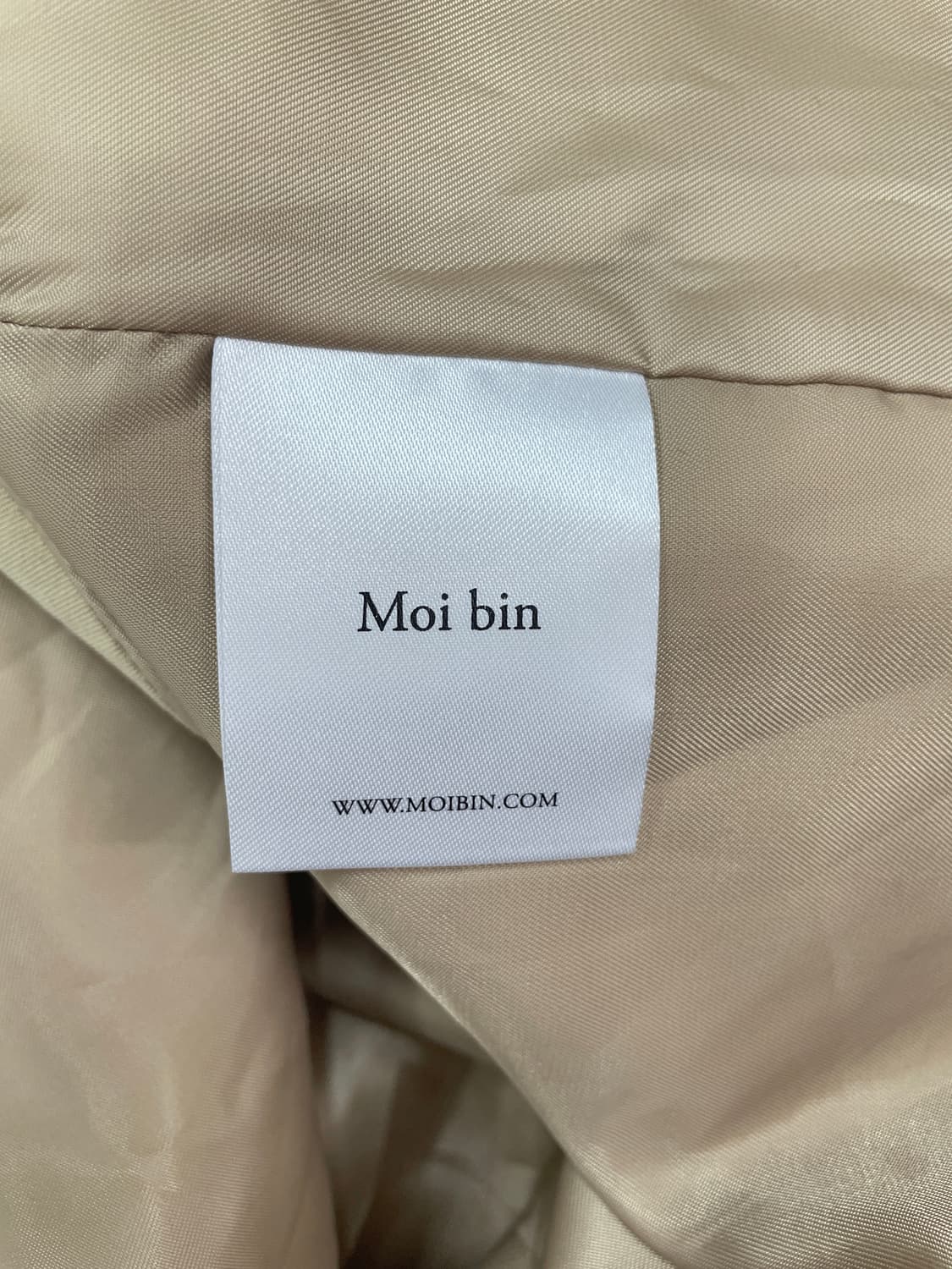 Arete made by Moibin 베이지 하프 코트 상품이미지4