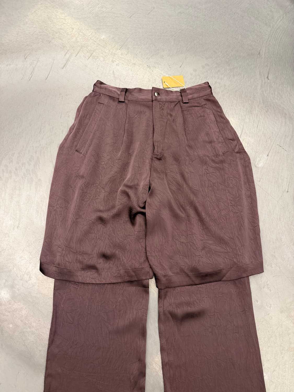 HARE 2WAY LAYERED PANTS 레이어드 와이드팬츠 상품이미지4